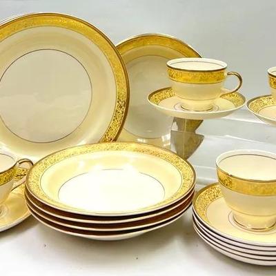 Large Collection of Eggshell “Nautilus” China Dishes