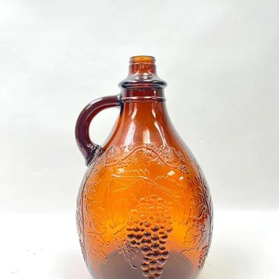 Vintage “Maywood Glass” Amber Gallon Jug