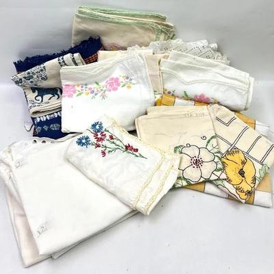Embroidered Handkerchief & Towel Assortment 