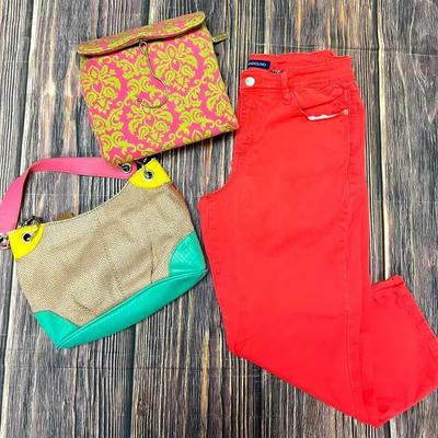 “Bandolino” Pink Pants & Colorful Bags!