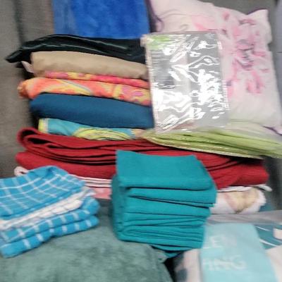 Bed Linens,  Towels. Curtains And More