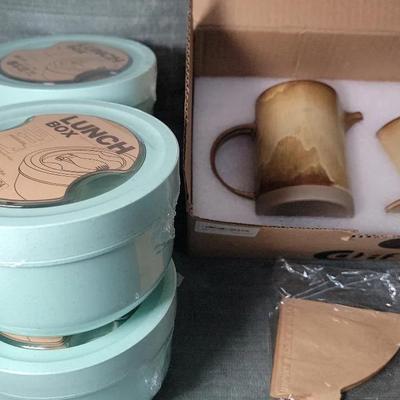 New Dif Deco Coffee Maker And Rarapop 28.7oz Bowls