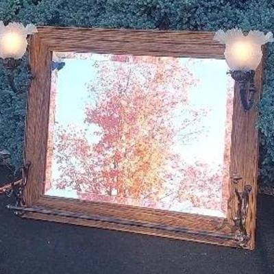 Hall Tree Mirror / Lights 
