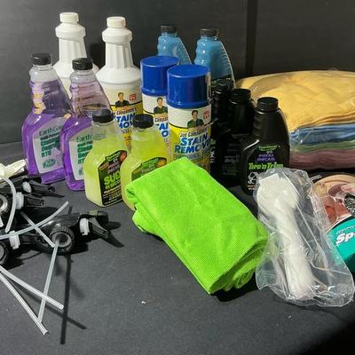 Large Lot Of Household and Car Cleaning Products 