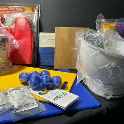 Kitchen Cutting Boards, Cupcake Holder, Oven Mitts, And More 