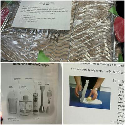 Wolfgang Puck immersion Blender, Nice Dicer, And Sil Pan 