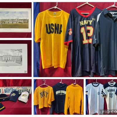 Navy Clothing & Accessories incl. Vintage, License Plates, & Prints