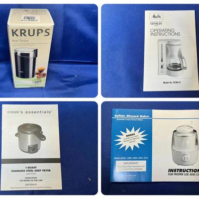 New In Box Coffee Maker, Deep Fryer, Spice Grinder, Buffalo Blizzard Maker