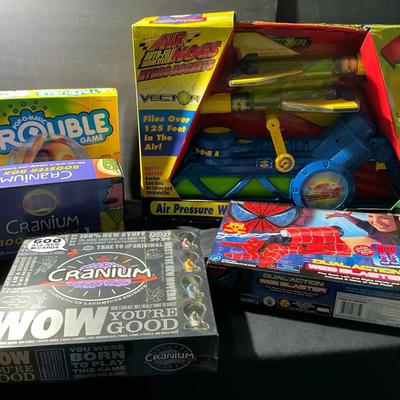 Cranium, Trouble, Web Blaster And Air Hogs 