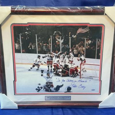 Jim Craig Autographed 1980 U.S. Olympic Team “Do You Believe In Miracles?”