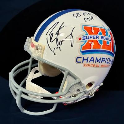 Peyton Manning Autographed Super Bowl XLI Helmet 
