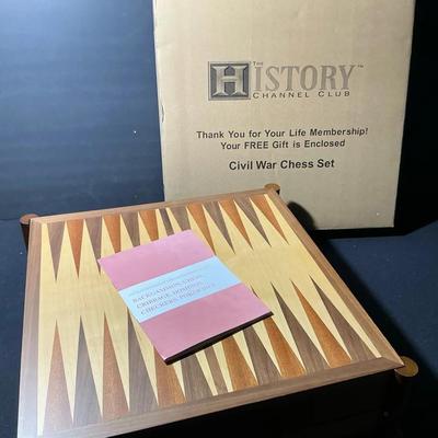 The History Channel Civil War Chess Set With Other Game Accessories 