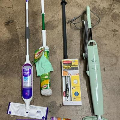 Swiffer Power Mop, Libman Mop, Rubbermaid Ergo Reach Mopping Kit, Bissell Steam Mop