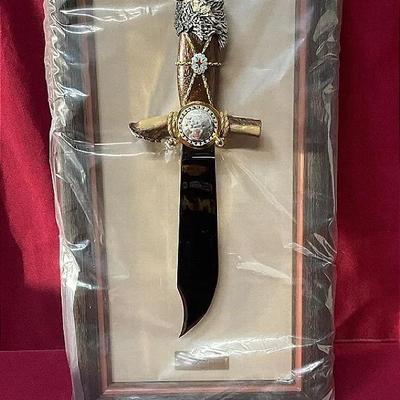 Pawnee Wolf Knife Franklin Mint
