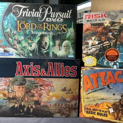 Attack Eagle Game, Axis  And Allies, Lord Of The Rings, And Risk 