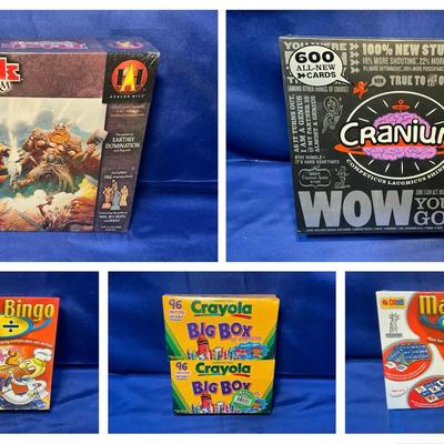 New In Box Games & More - Risk God Storm, Cranium, Math Bingo