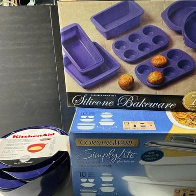 New Corningware Baking, Silicone bakeware And Mixing Bowls 
