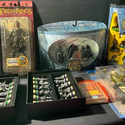 Lord Of Rings Action Figures, Chess Pieces,  And More 
