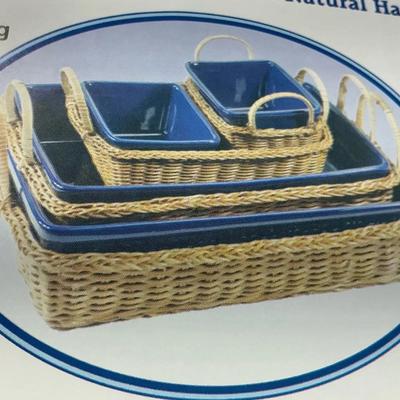 Temptations 8pc Nesting Baking Dishes With Baskets And Lids