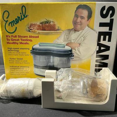 Emerils Food Steamer and Cuisinart Immersion Blender 