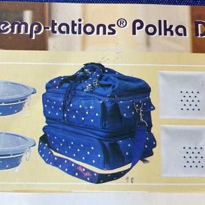 Temptations 10pc Blue Polkadot Set New 