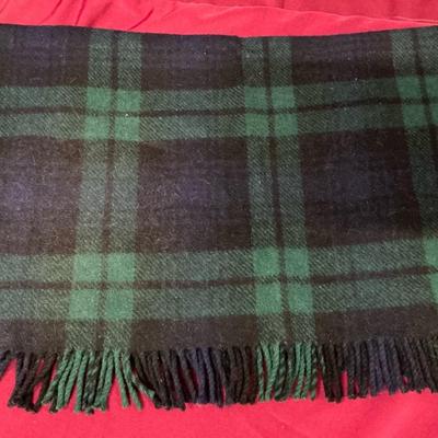 Eildon Woollens Black Watch Tartan Scottish Wool Throw Blanket