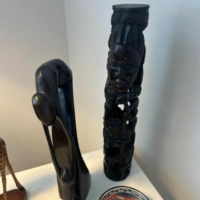 Sale Photo Thumbnail #90: Hand carved wooden pieces. 