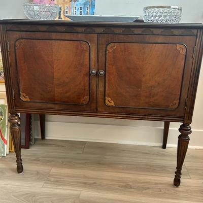 Sale Photo Thumbnail #2: Petite antique two door server. 