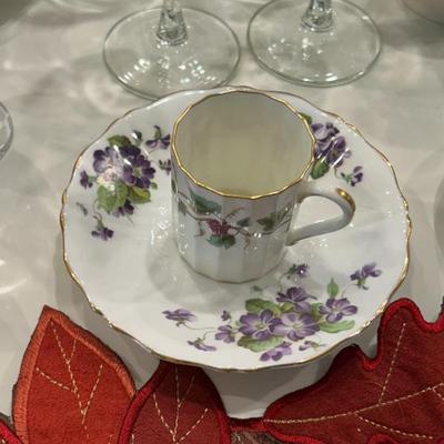 Sale Photo Thumbnail #346: Royal Winchester fine bone china demitasse cup and saucer - Bacchannal