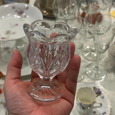 Sale Photo Thumbnail #344: Crystal votive. 