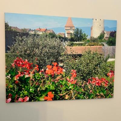 Sale Photo Thumbnail #135: Switzerland countryside photograph on cnavas. 