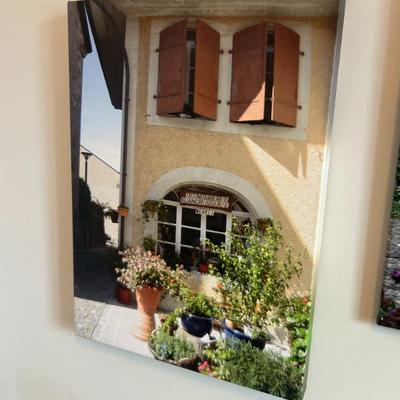 Sale Photo Thumbnail #134: Lovely original photograph by the owner of a garden in Switzerland on canvas. 