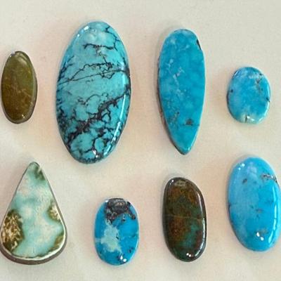 Vintage Assorted Turquoise Cabochons (as Is)