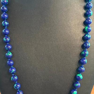 Lovely Aventurine Round Bead 24 Inch Necklace - 57.41 Grams