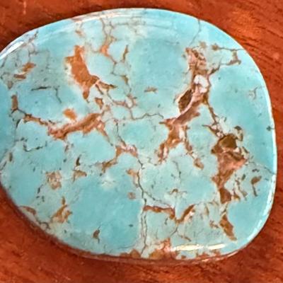 Vintage Turquoise 1.5" Cabochon Stone (as Is)