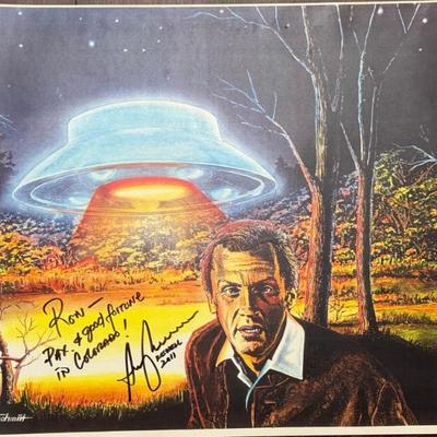 2011 Signed Don Schmitt Alien Abduction Roswell 14 X 11 Inch Print