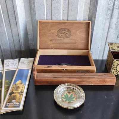 Smoker's Lot: Cigar Box, Ashtray, and More