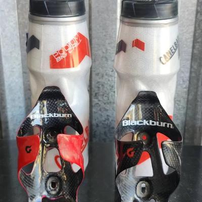 Blackburn Bike Titanium Water Bottle Holders and Camelback Insulated Water Bottles