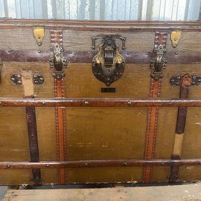 Antique Steamer Trunk by Drucker Trunk