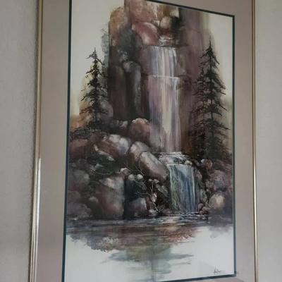 Artist Signed Watercolor Landscape Art