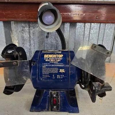 Benchtop 6" Bench Grinder with Work Light