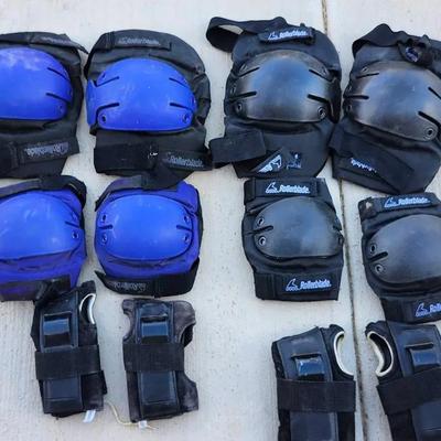 His And Her Roller Blade Pads 