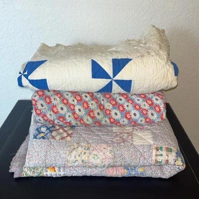 Three Vintage Quilts