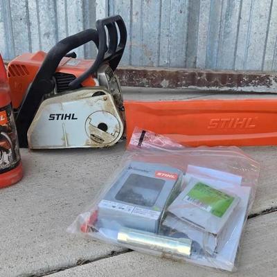Stihl Gas Chain Saw W/Accessories 