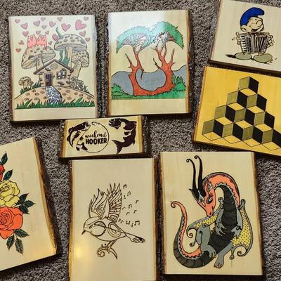 Handcrafted Wood Burn Art