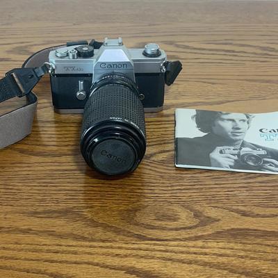 Canon FTb QL 35mm SLR Film Camera With Canon FD 50mm f/1.8 lens and Strap