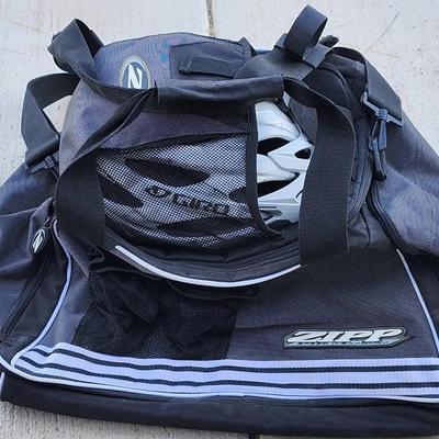 Traveling Cycle Bag and Helmet