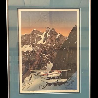Mountain Cesssna, Byron Birdsall, Artist (1991) Signed And Numbered 16/750