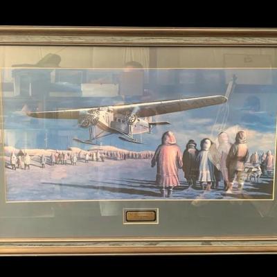 Wein Airways Ford Tri-Motor NC8419, Point Barrow, Alaska 1937 Print