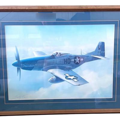 Harley Copic Signed Print “P 51 Mustang Aces”
